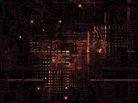 Dark Technological Texture Illustrazione stock