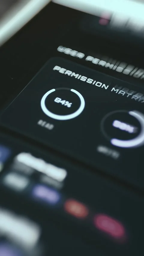 Dark Technology Screen Showing Cloud Service Incident - Encrypted Screen Stock Footage 336948723