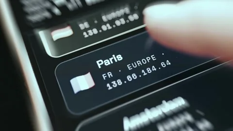 Dark Technology Screen Showing Cloud Service Incident - Encrypted Visualization Stock Footage 336976016
