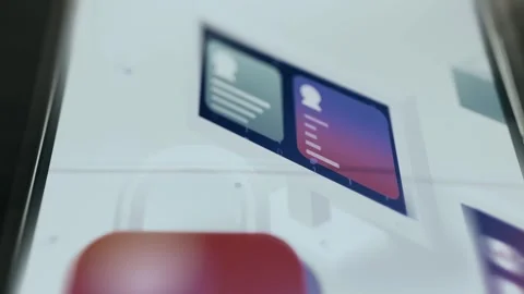 Dark Technology Screen Showing Secure User Profile - Encrypted Angle 스톡 동영상 336998975