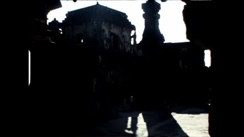 Dark Temple Interior Stock Footage 277976365