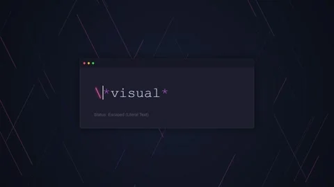 Dark Terminal Window with Glowing Lines and Text - Futuristic Tech Concept Stock Footage 348416372