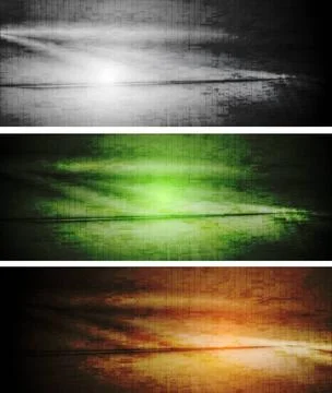 Dark textural grunge banners. Vector design eps 10 Dark textural grunge ba... Stock Photos
