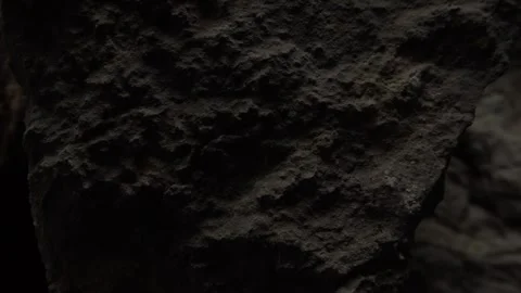 Dark Textured Rock Surface in low light Stock Footage 287876970