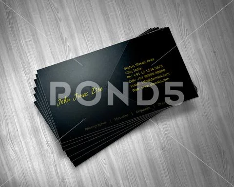Dark theme business card PSD-Vorlage