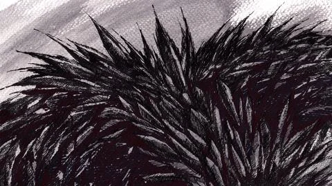 Dark thorns spikes background 16 9 Stock-Illustration
