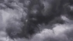 Dark Thunder Lightning Storm Clouds Rotating Stock Footage Dark Thunder Lightning Storm Clouds Rotating Stock Footage