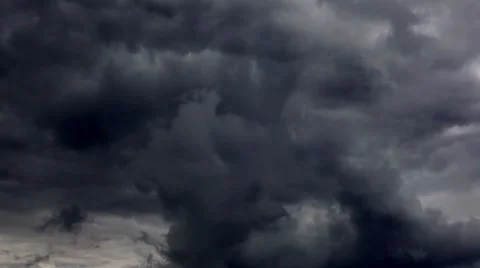 Dark thunderstorm clouds, sky Vidéo 52856074