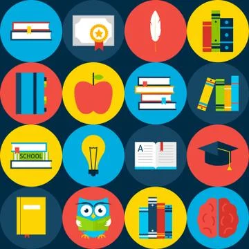 Dark Tile Read Books Background Stock Illustration
