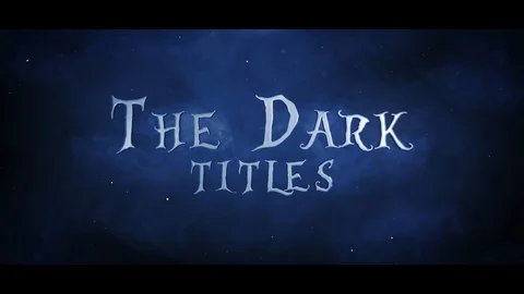 The Dark Titles Stock After Effects