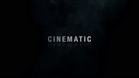 Dark titles in the fog Stock After Effects