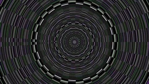 Dark-toned circular pattern in motion graphic design Stock Footage 339369298