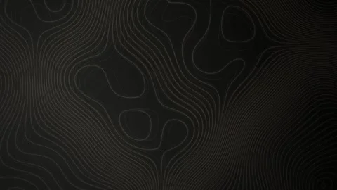 Dark topographic contour lines shift in a seamless loop Stock Footage 341490160