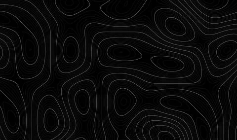 Dark Topographic Map Elevation Line Background Ilustración de archivo