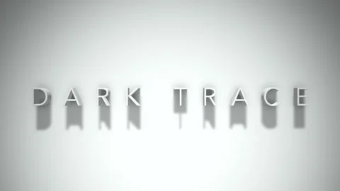 Dark trace 3D title animation with shadows on a white background Stock Footage 297510268