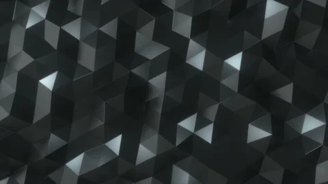 Dark Triangles Abstract Technological Background - Seamless Loop Animation Stock Footage 238532843