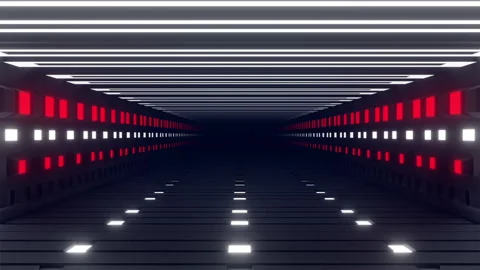 Dark Tunnel Background Stock Footage 206455640