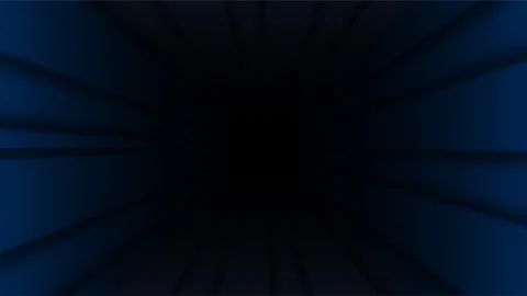 Dark Tunnel with Blue Lighting Creating Mysterious Atmosphere. Illustrazione stock