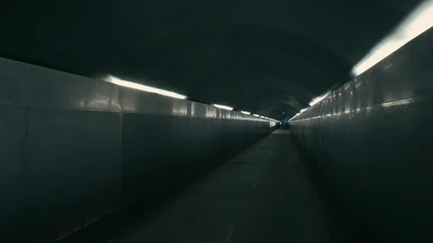 Dark tunnel Stock Footage 104669627