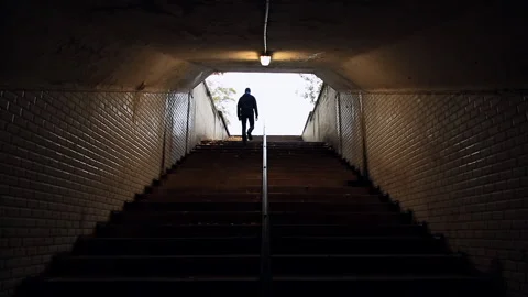Dark Tunnel Stock Footage 134130605