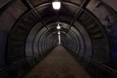 Dark tunnel Foto stock