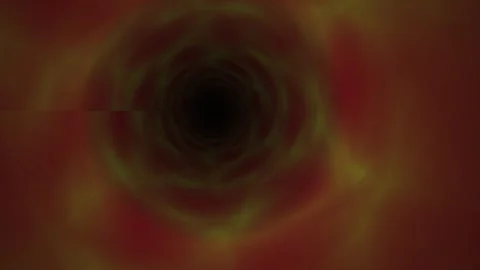 Dark tunnel with yellow glow effect. Stock Footage 340013705