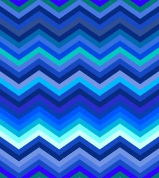 Dark turquoise and blue gradient chevron seamless pattern background vector Stock Illustration