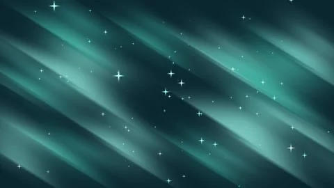 Dark turquoise background with sparkle, blink, stars line waves abstract Video stock 297868929