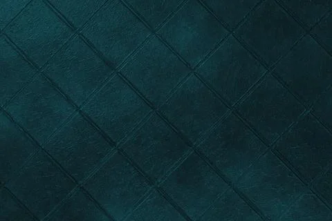 Dark turquoise ceramic tile texture, background. Square diagonal geometric .. Stock Photos