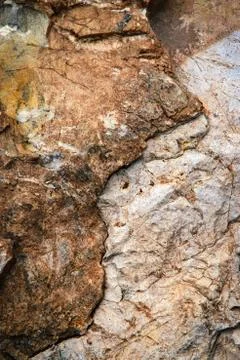 Dark two colors of limestone Stock Photos