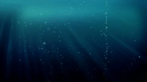 Dark Under Water Ocean Bubbles Loop Animation - 4K Resolution Ultra HD UHD Stock Footage 42717654