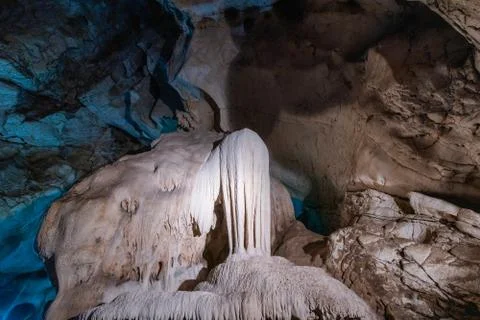 Dark Underground Pha-Veang Cave, Lamphun ,thailand Stock Photos