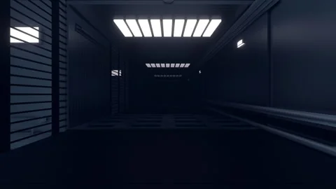 Dark Underground Prinson Loop Stock Footage 247896532