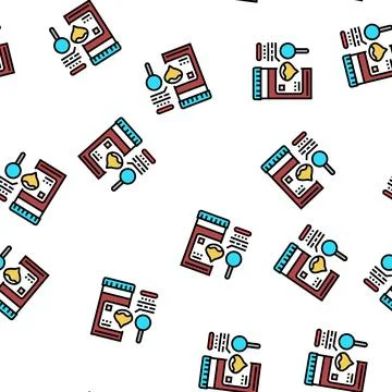 Dark urine hepatitis vector seamless pattern Stock Illustration