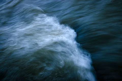 Dark veil on the river Stock Photos