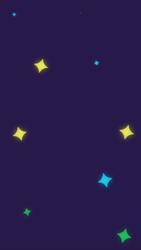 Dark vertical background animation with shining colorful stars Stock Footage 319354903