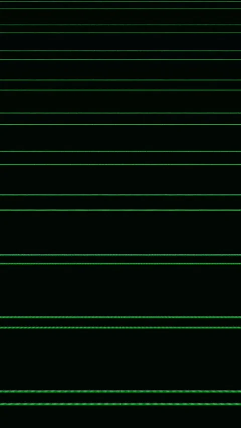 Dark vertical mobile video Background with Numerous Thin Green Horizontal L.. Stock Footage 344732095