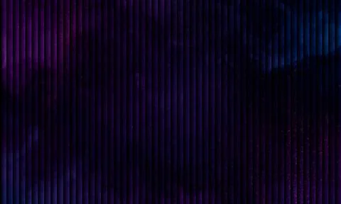 Dark vertical slat texture background with deep purple lighting design Stock Illustration