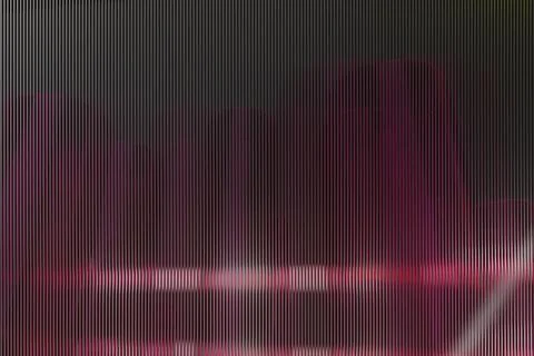 A dark, vertically textured background features blurred glowing magenta and.. Stock Illustration