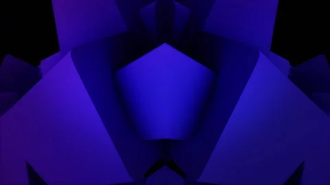 A dark, video background loop with glowing geometric blocks Stock Footage 328835325