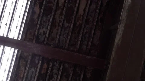 Dark View Passing under bridge in Chicago during St Patrick's Weekend Stock Footage 150670991