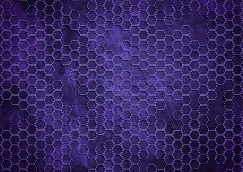 Dark violet grunge hexagons abstract geometric pattern イラスト素材