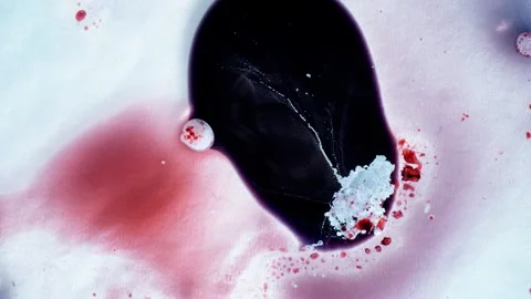 Dark Violet Ink Flow and Abstract Splash Stock Footage 336224247