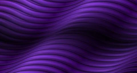 Dark violet liquid glossy waves abstract elegant background Stock Illustration