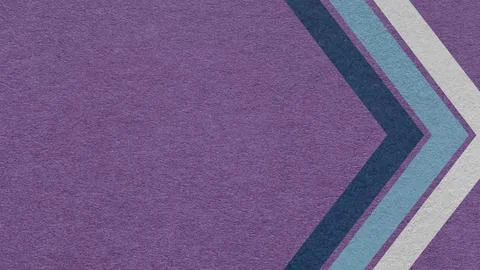 Dark violet paper texture background with blue chevron corner stripes and c.. Stock Illustration