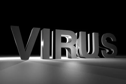 Dark Virus Theme Stock Illustration