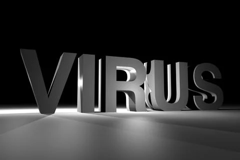 Dark Virus Theme Stock Illustration