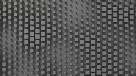 Dark Wall Of Kinetic Square Loops Video stock 145440246