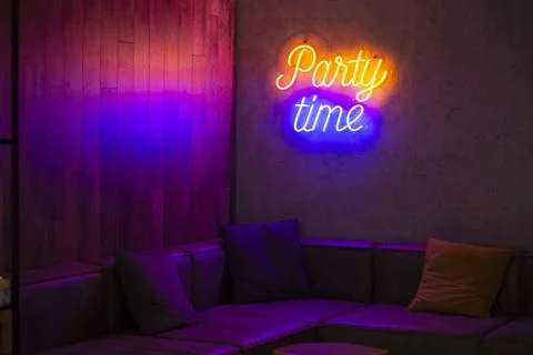 On a dark wall. Stock Photos