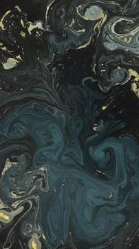 Dark wallpaper, abstract fluid marble background Stock Illustration